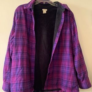 L.L.Bean Fleece Lined Flannel